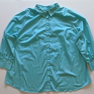 Mint green dress button down shirt